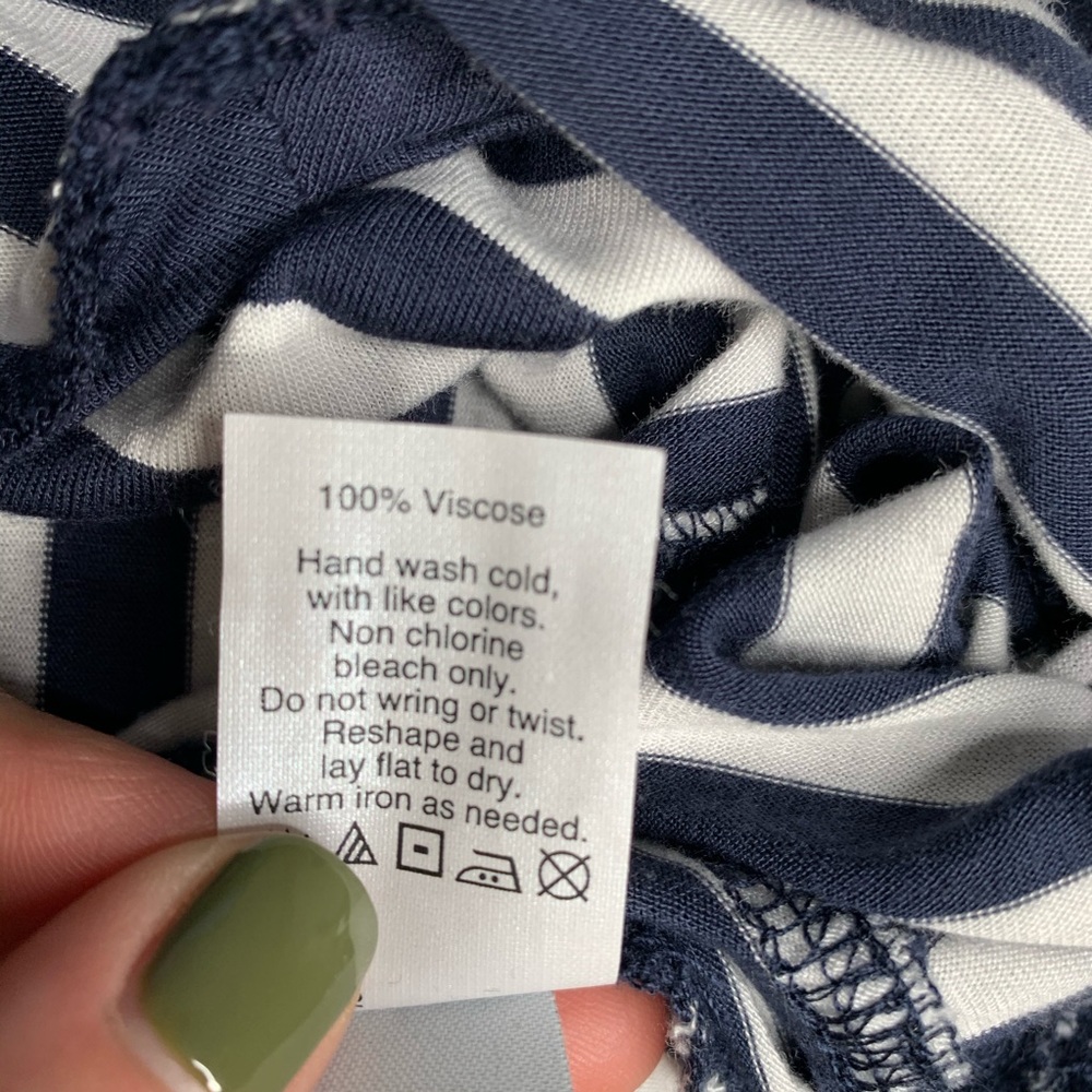 Madewell Long Sleeve Striped Anthem Hi-Low T-Shirt - Picture 8 of 8